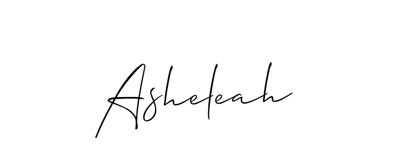 Allison_Script is a professional signature style that is perfect for those who want to add a touch of class to their signature. It is also a great choice for those who want to make their signature more unique. Get Asheleah name to fancy signature for free. Asheleah signature style 2 images and pictures png