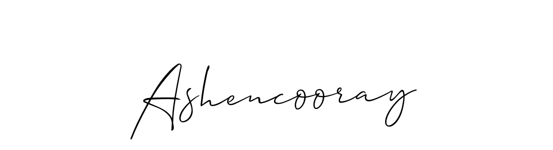 Create a beautiful signature design for name Ashencooray. With this signature (Allison_Script) fonts, you can make a handwritten signature for free. Ashencooray signature style 2 images and pictures png