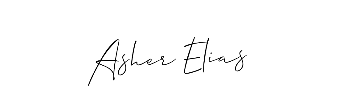 It looks lik you need a new signature style for name Asher Elias. Design unique handwritten (Allison_Script) signature with our free signature maker in just a few clicks. Asher Elias signature style 2 images and pictures png