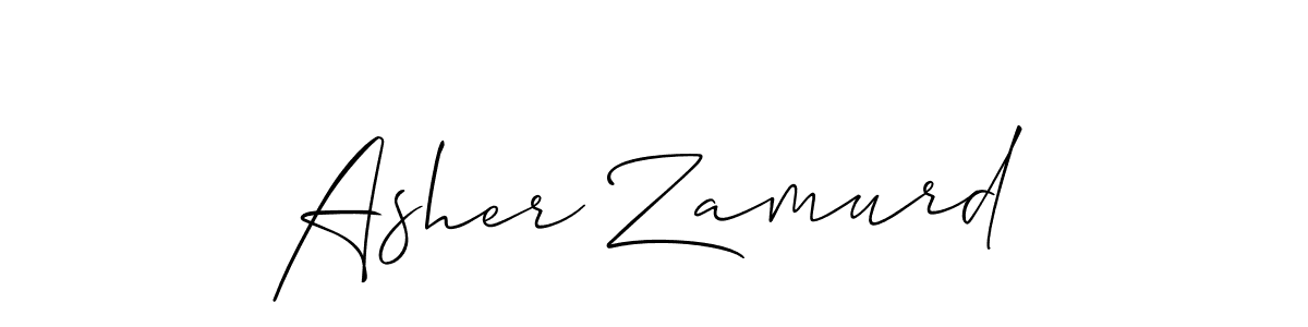 Create a beautiful signature design for name Asher Zamurd. With this signature (Allison_Script) fonts, you can make a handwritten signature for free. Asher Zamurd signature style 2 images and pictures png