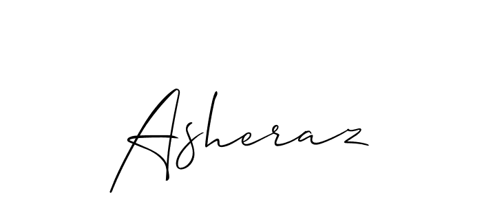 Make a beautiful signature design for name Asheraz. With this signature (Allison_Script) style, you can create a handwritten signature for free. Asheraz signature style 2 images and pictures png