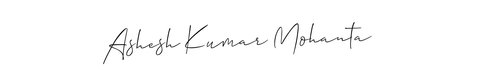 Design your own signature with our free online signature maker. With this signature software, you can create a handwritten (Allison_Script) signature for name Ashesh Kumar Mohanta. Ashesh Kumar Mohanta signature style 2 images and pictures png