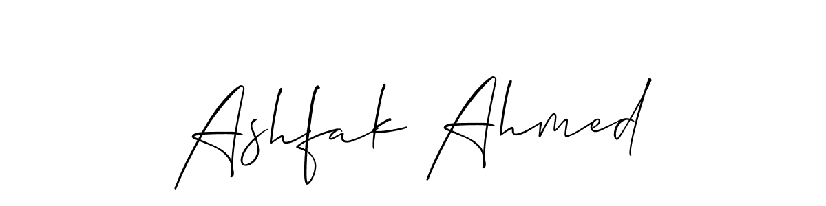 Also we have Ashfak Ahmed name is the best signature style. Create professional handwritten signature collection using Allison_Script autograph style. Ashfak Ahmed signature style 2 images and pictures png