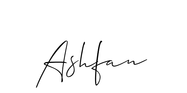 Create a beautiful signature design for name Ashfan. With this signature (Allison_Script) fonts, you can make a handwritten signature for free. Ashfan signature style 2 images and pictures png