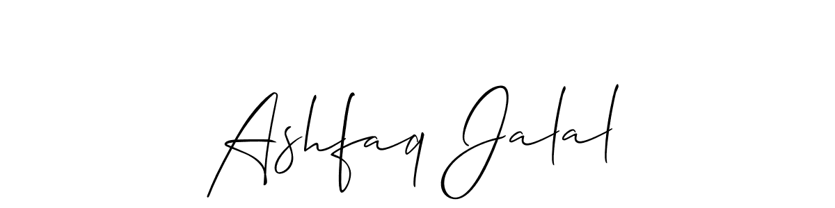 Create a beautiful signature design for name Ashfaq Jalal. With this signature (Allison_Script) fonts, you can make a handwritten signature for free. Ashfaq Jalal signature style 2 images and pictures png