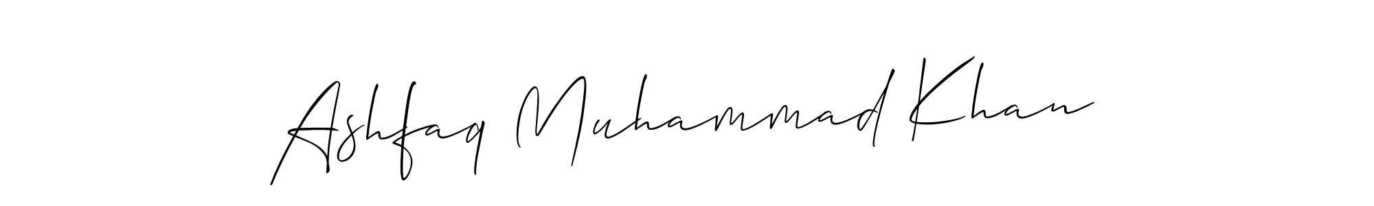 Also You can easily find your signature by using the search form. We will create Ashfaq Muhammad Khan name handwritten signature images for you free of cost using Allison_Script sign style. Ashfaq Muhammad Khan signature style 2 images and pictures png