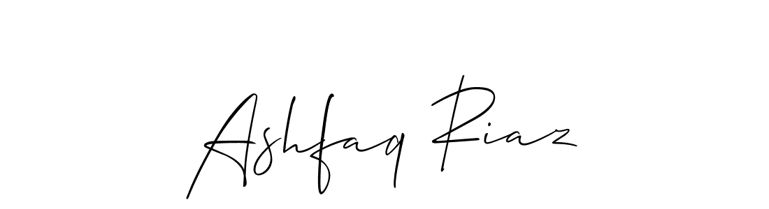 Also we have Ashfaq Riaz name is the best signature style. Create professional handwritten signature collection using Allison_Script autograph style. Ashfaq Riaz signature style 2 images and pictures png