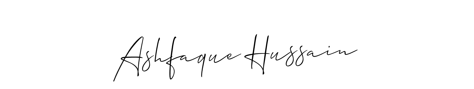 How to make Ashfaque Hussain signature? Allison_Script is a professional autograph style. Create handwritten signature for Ashfaque Hussain name. Ashfaque Hussain signature style 2 images and pictures png