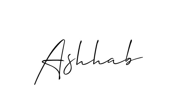 Make a beautiful signature design for name Ashhab. Use this online signature maker to create a handwritten signature for free. Ashhab signature style 2 images and pictures png