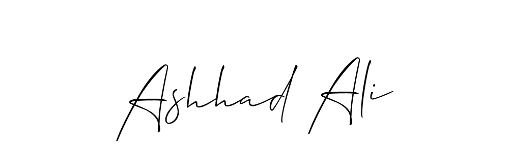 You should practise on your own different ways (Allison_Script) to write your name (Ashhad Ali) in signature. don't let someone else do it for you. Ashhad Ali signature style 2 images and pictures png