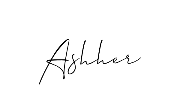 Also we have Ashher name is the best signature style. Create professional handwritten signature collection using Allison_Script autograph style. Ashher signature style 2 images and pictures png