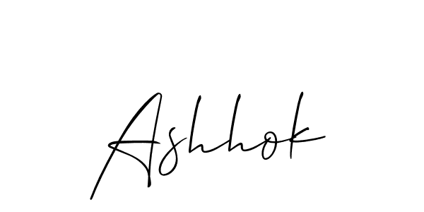 Make a beautiful signature design for name Ashhok. Use this online signature maker to create a handwritten signature for free. Ashhok signature style 2 images and pictures png