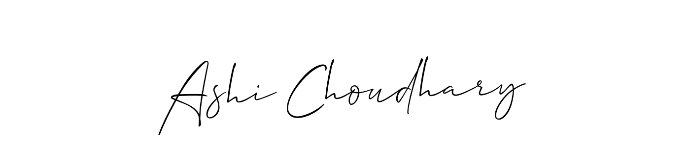 Also we have Ashi Choudhary name is the best signature style. Create professional handwritten signature collection using Allison_Script autograph style. Ashi Choudhary signature style 2 images and pictures png