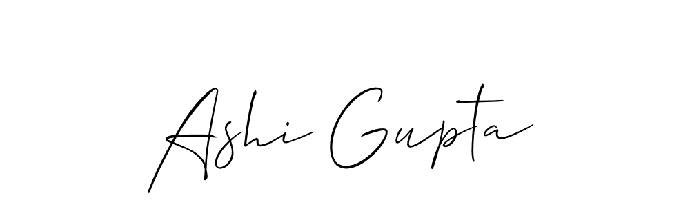 Use a signature maker to create a handwritten signature online. With this signature software, you can design (Allison_Script) your own signature for name Ashi Gupta. Ashi Gupta signature style 2 images and pictures png