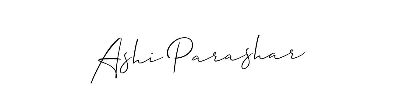 Make a short Ashi Parashar signature style. Manage your documents anywhere anytime using Allison_Script. Create and add eSignatures, submit forms, share and send files easily. Ashi Parashar signature style 2 images and pictures png