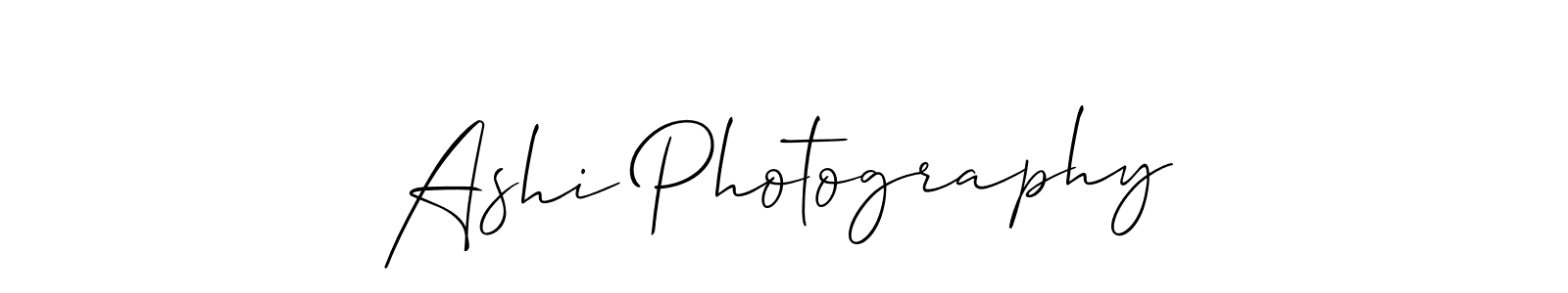 This is the best signature style for the Ashi Photography name. Also you like these signature font (Allison_Script). Mix name signature. Ashi Photography signature style 2 images and pictures png