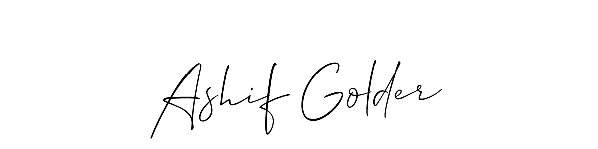 if you are searching for the best signature style for your name Ashif Golder. so please give up your signature search. here we have designed multiple signature styles  using Allison_Script. Ashif Golder signature style 2 images and pictures png