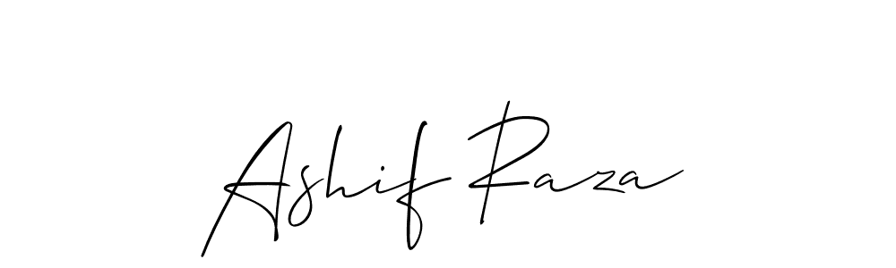 Make a beautiful signature design for name Ashif Raza. With this signature (Allison_Script) style, you can create a handwritten signature for free. Ashif Raza signature style 2 images and pictures png