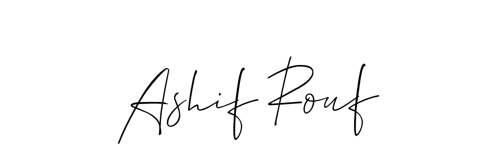 The best way (Allison_Script) to make a short signature is to pick only two or three words in your name. The name Ashif Rouf include a total of six letters. For converting this name. Ashif Rouf signature style 2 images and pictures png