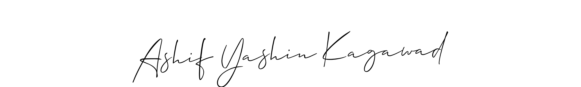 Make a beautiful signature design for name Ashif Yashin Kagawad. Use this online signature maker to create a handwritten signature for free. Ashif Yashin Kagawad signature style 2 images and pictures png