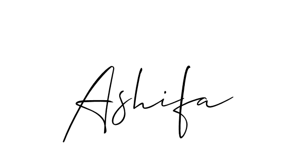 Create a beautiful signature design for name Ashifa. With this signature (Allison_Script) fonts, you can make a handwritten signature for free. Ashifa signature style 2 images and pictures png