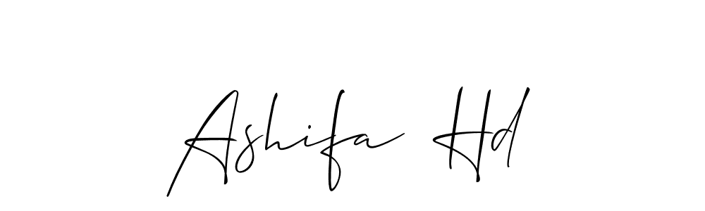 You should practise on your own different ways (Allison_Script) to write your name (Ashifa  Hd) in signature. don't let someone else do it for you. Ashifa  Hd signature style 2 images and pictures png