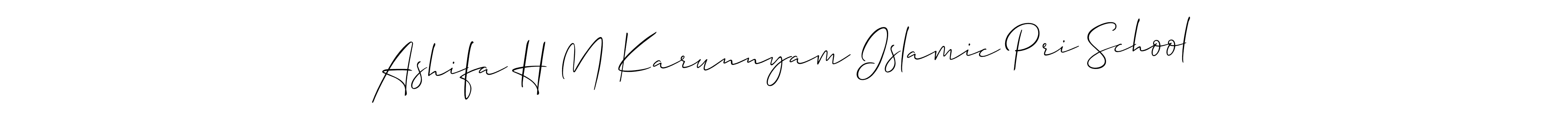 Here are the top 10 professional signature styles for the name Ashifa H M Karunnyam Islamic Pri School. These are the best autograph styles you can use for your name. Ashifa H M Karunnyam Islamic Pri School signature style 2 images and pictures png