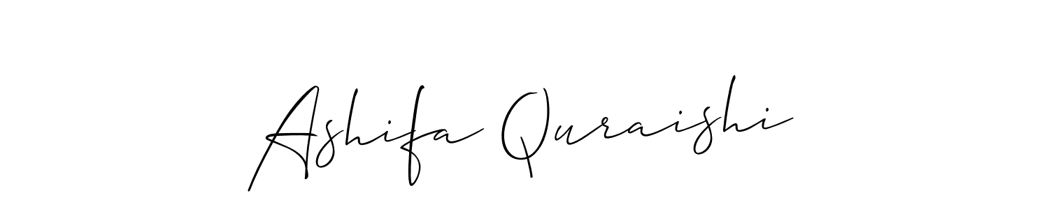 How to Draw Ashifa Quraishi signature style? Allison_Script is a latest design signature styles for name Ashifa Quraishi. Ashifa Quraishi signature style 2 images and pictures png
