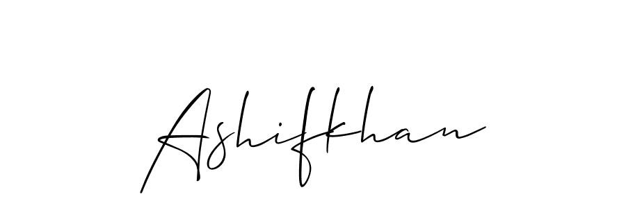 Design your own signature with our free online signature maker. With this signature software, you can create a handwritten (Allison_Script) signature for name Ashifkhan. Ashifkhan signature style 2 images and pictures png