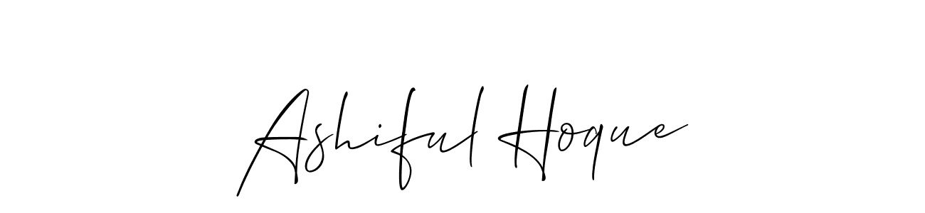 Allison_Script is a professional signature style that is perfect for those who want to add a touch of class to their signature. It is also a great choice for those who want to make their signature more unique. Get Ashiful Hoque name to fancy signature for free. Ashiful Hoque signature style 2 images and pictures png