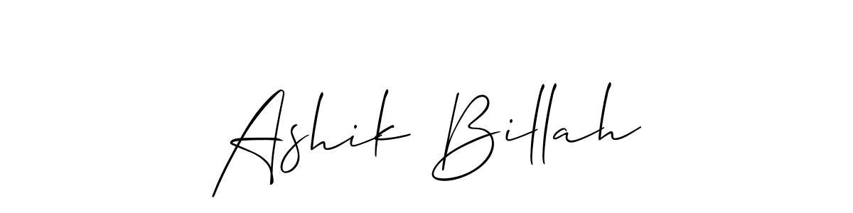 How to Draw Ashik Billah signature style? Allison_Script is a latest design signature styles for name Ashik Billah. Ashik Billah signature style 2 images and pictures png