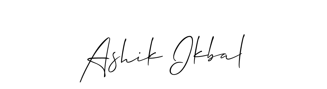 if you are searching for the best signature style for your name Ashik Ikbal. so please give up your signature search. here we have designed multiple signature styles  using Allison_Script. Ashik Ikbal signature style 2 images and pictures png