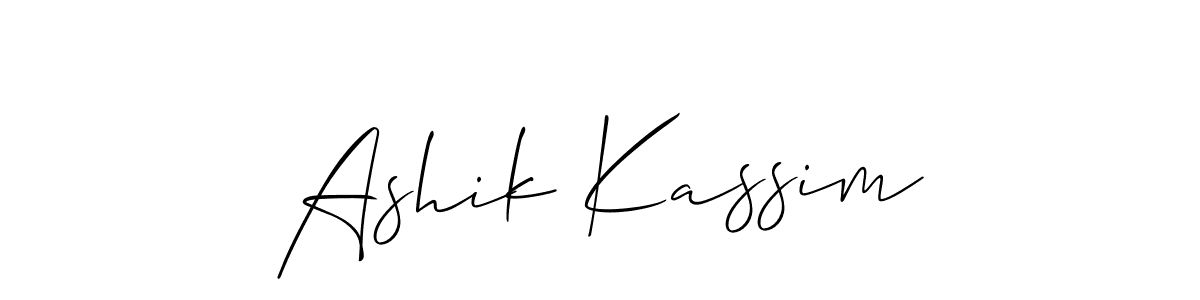 How to Draw Ashik Kassim signature style? Allison_Script is a latest design signature styles for name Ashik Kassim. Ashik Kassim signature style 2 images and pictures png