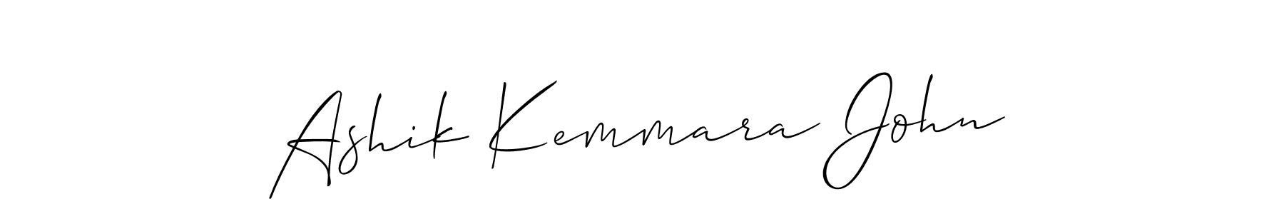 Ashik Kemmara John stylish signature style. Best Handwritten Sign (Allison_Script) for my name. Handwritten Signature Collection Ideas for my name Ashik Kemmara John. Ashik Kemmara John signature style 2 images and pictures png