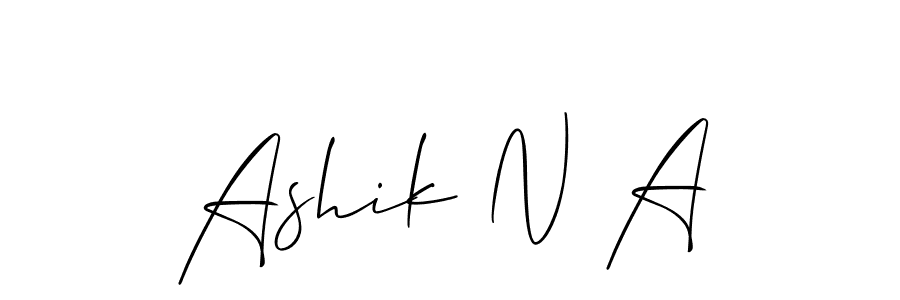 Allison_Script is a professional signature style that is perfect for those who want to add a touch of class to their signature. It is also a great choice for those who want to make their signature more unique. Get Ashik N A name to fancy signature for free. Ashik N A signature style 2 images and pictures png