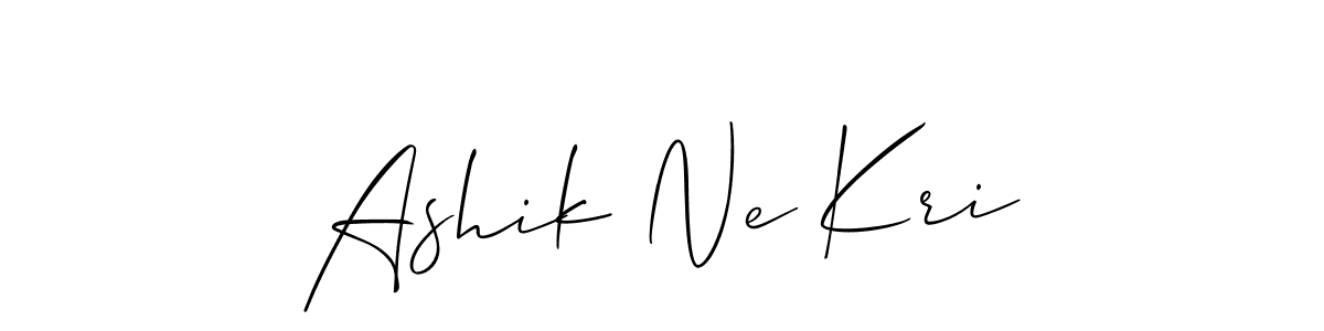 Once you've used our free online signature maker to create your best signature Allison_Script style, it's time to enjoy all of the benefits that Ashik Ne Kri name signing documents. Ashik Ne Kri signature style 2 images and pictures png
