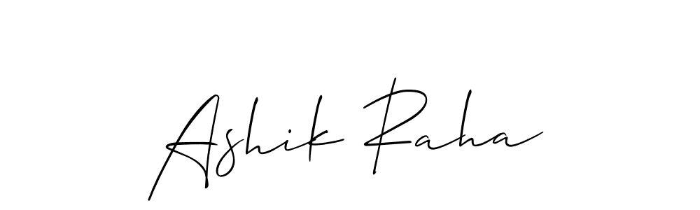 How to make Ashik Raha signature? Allison_Script is a professional autograph style. Create handwritten signature for Ashik Raha name. Ashik Raha signature style 2 images and pictures png