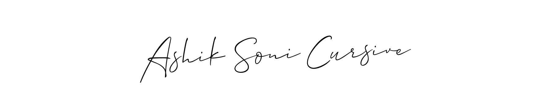 Also You can easily find your signature by using the search form. We will create Ashik Soni Cursive name handwritten signature images for you free of cost using Allison_Script sign style. Ashik Soni Cursive signature style 2 images and pictures png