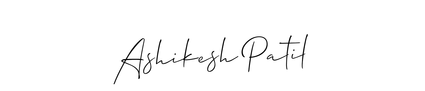 Design your own signature with our free online signature maker. With this signature software, you can create a handwritten (Allison_Script) signature for name Ashikesh Patil. Ashikesh Patil signature style 2 images and pictures png