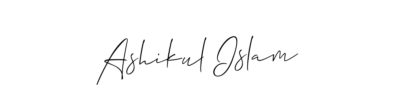 Create a beautiful signature design for name Ashikul Islam. With this signature (Allison_Script) fonts, you can make a handwritten signature for free. Ashikul Islam signature style 2 images and pictures png