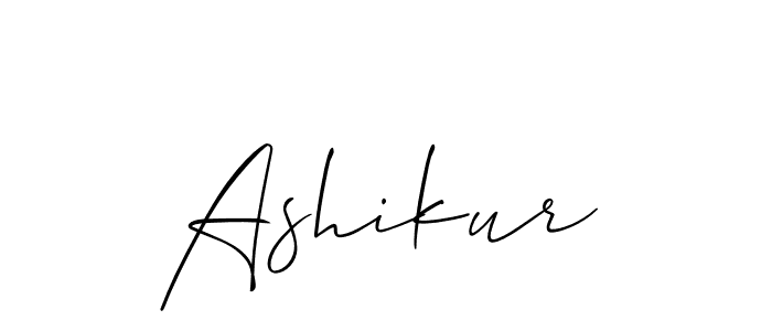 if you are searching for the best signature style for your name Ashikur. so please give up your signature search. here we have designed multiple signature styles  using Allison_Script. Ashikur signature style 2 images and pictures png