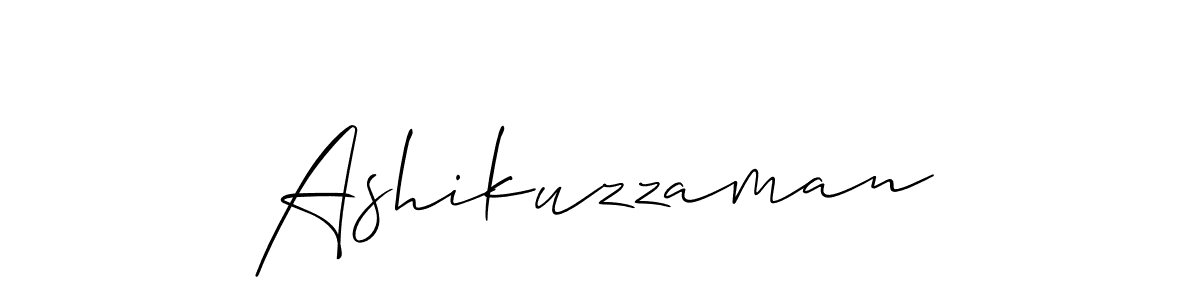 Also we have Ashikuzzaman name is the best signature style. Create professional handwritten signature collection using Allison_Script autograph style. Ashikuzzaman signature style 2 images and pictures png