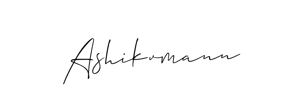 Ashikvmann stylish signature style. Best Handwritten Sign (Allison_Script) for my name. Handwritten Signature Collection Ideas for my name Ashikvmann. Ashikvmann signature style 2 images and pictures png