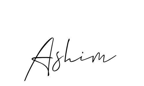 How to make Ashim signature? Allison_Script is a professional autograph style. Create handwritten signature for Ashim name. Ashim signature style 2 images and pictures png