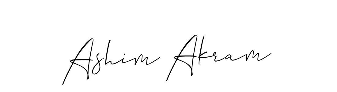 Allison_Script is a professional signature style that is perfect for those who want to add a touch of class to their signature. It is also a great choice for those who want to make their signature more unique. Get Ashim Akram name to fancy signature for free. Ashim Akram signature style 2 images and pictures png