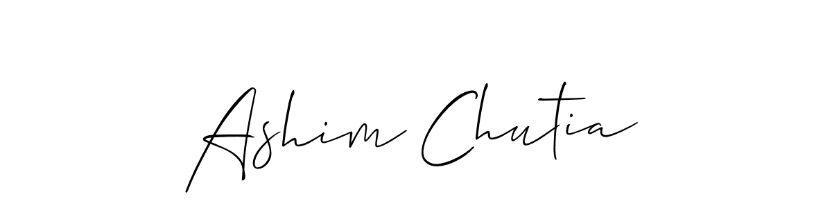 Also we have Ashim Chutia name is the best signature style. Create professional handwritten signature collection using Allison_Script autograph style. Ashim Chutia signature style 2 images and pictures png