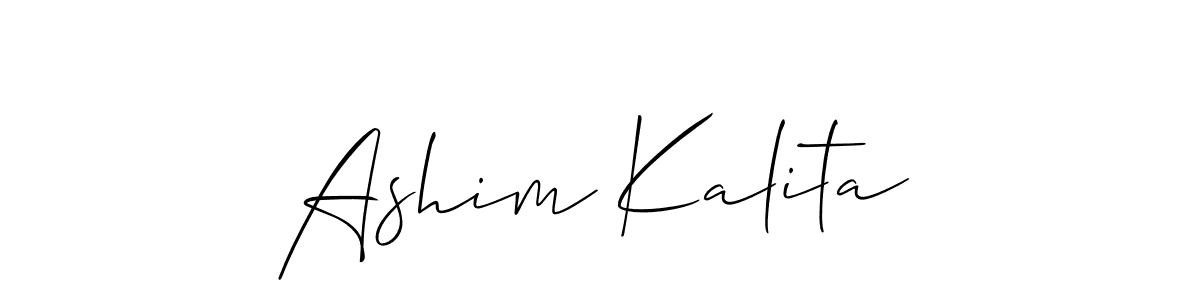 Ashim Kalita stylish signature style. Best Handwritten Sign (Allison_Script) for my name. Handwritten Signature Collection Ideas for my name Ashim Kalita. Ashim Kalita signature style 2 images and pictures png