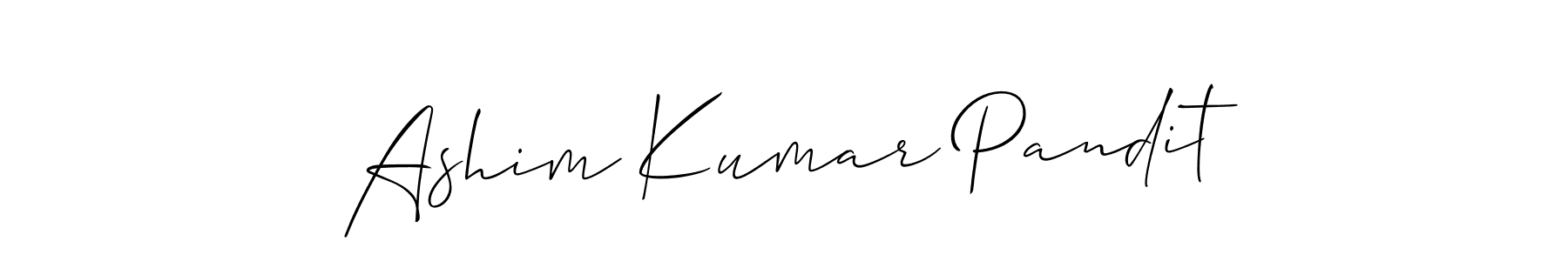 It looks lik you need a new signature style for name Ashim Kumar Pandit. Design unique handwritten (Allison_Script) signature with our free signature maker in just a few clicks. Ashim Kumar Pandit signature style 2 images and pictures png