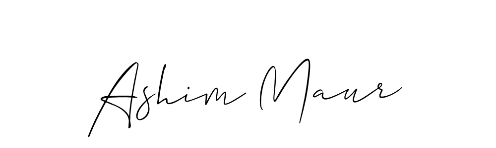 The best way (Allison_Script) to make a short signature is to pick only two or three words in your name. The name Ashim Maur include a total of six letters. For converting this name. Ashim Maur signature style 2 images and pictures png