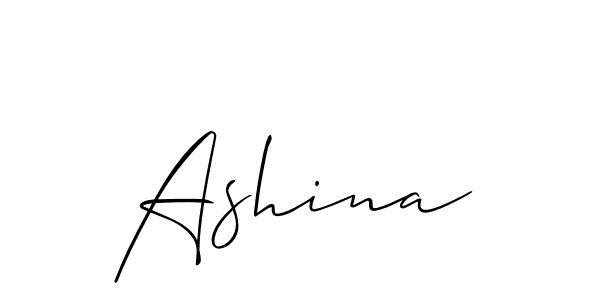 Best and Professional Signature Style for Ashina. Allison_Script Best Signature Style Collection. Ashina signature style 2 images and pictures png